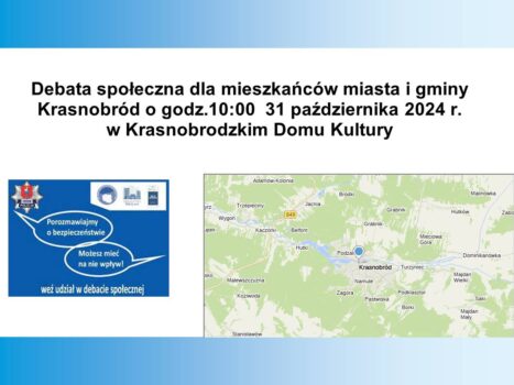 Debata społeczna dla mieszkańców miasta i gminy Krasnobród