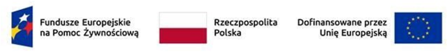 ZAPROSZENIE DO ODBIORU ŻYWNOŚCI
