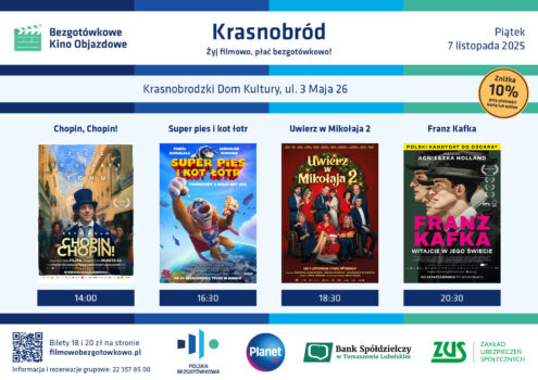 BEZGOTÓWKOWE KINO OBJAZDOWE w KDK – KUP BILET
