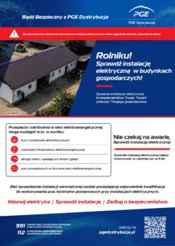 Rolniku sprawdź instalację elektryczną w budynkach gospodarczych